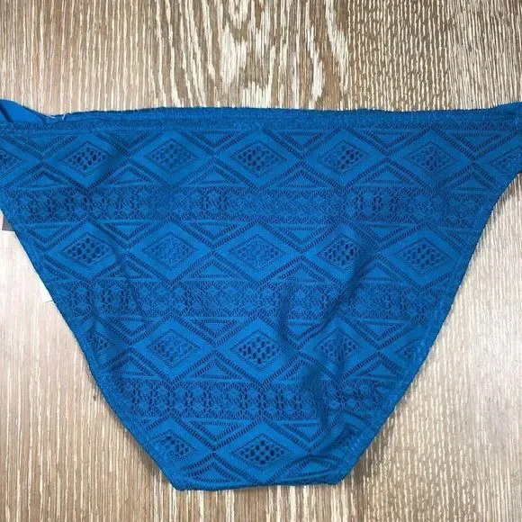 Hula Honey Blue Aztec Print Mid Rise Bikini Women’s Size XL NWT - Picture 5 of 7